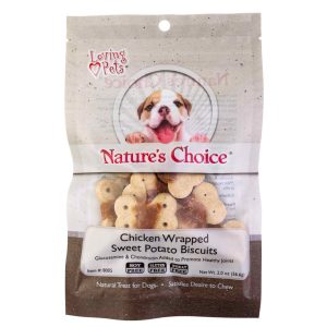 Nature's Choice - Chicken Wrapped Sweet Potato Biscuit Treat for Dogs