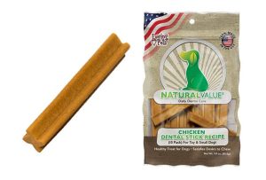 Natural Value Chicken Dental Sticks for Toy / Small (10 Pack)